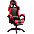 Cadeira Gamer Ergonômica com Apoio para os Pés, Reclinável, Moldada, com Almofadas para Pesçoco e Lombar