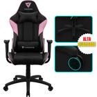 Cadeira Gamer Escritório de Alto Conforto Com Almofadas Ergonômicas e Altura Ajustável Rosa - ThunderX3