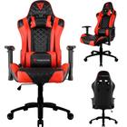 Cadeira Gamer Escritório de Alto Conforto Com Almofadas Ergonômicas e Altura Ajustável Vermelho - ThunderX3