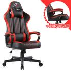 Cadeira Gamer Escritório Para Horas de Jogos Profissional Com Maior conforto Ajuste Lateral e Altura + Almofadas Ergonômicas - Fortrek