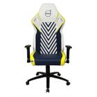 Cadeira Gamer Helsink Estofado 100kg Azul Branco Amarelo