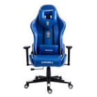 Cadeira Gamer MaxRacer Tactical CBF Azul Branca