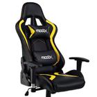 Cadeira Gamer Moob Thunder Reclinável 180º Com Acabamento Premium Braços 2D e Almofadas para LombarePescoçoPreto/Amarelo