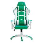 Cadeira Gamer Mymax MX5, Até 150kg Reclinável, Descanso de Braço 2D, Branco e Verde - MGCH-MX5/GRWH