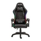 Cadeira Gamer Prizi Canvas - Preta RGB
