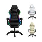 Cadeira Gamer Setup Profissional Jogos C7 Neo RGB LED Ergonômica Reclinável Confortável Apoio Pés Almofadas Lombar