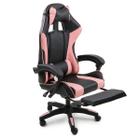 Cadeira Gamer Dazz Serie M Encosto Reclinável Rosa e Preta 625170