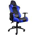 Cadeira Gamer THUNDERX3 TGC12 (Preta/Azul, até 120kg, encosto e braços ajustáveis)
