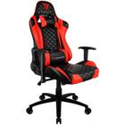 Cadeira Gamer ThunderX3 TGC12, Preto e Vermelho, Reclinável, com Almofadas, Cilindro de Gás Classe 4