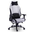 Cadeira Gamer XT Racer Draco, Até 120kg, Com Almofadas, Reclinável, Descanso de Braço 4D, Preto e Cinza - XTR-065