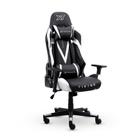 Cadeira Gamer XT Racer Viking Series, Até 120Kg, Com Almofadas, Reclinável, Descanso de Braço 3D, Preto e Branco - XTR-021