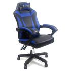Cadeira Gamer Xtreme Suporta 120 Kg Reclinável Preto e Azul