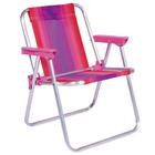 Cadeira Infantil Alta Alumínio Rosa