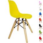 Cadeira Infantil Charles Eames Eiffel Kids Pés De Madeira