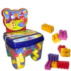 Cadeira Infantil Com Blocos De Montar Educativo Brinquedos De Encaixar 160 Peças GGB Brinquedo - GGB Brinquedos