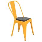 Cadeira Iron Tolix design industrial com almofada