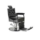 Cadeira Barbeiro Salão Reclinável Dubai Barber C/ Pé Cromado - R$ 2.959