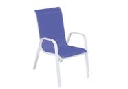 Cadeira Lotus Tela Sling Aluminio Para Piscina Jardim Sala