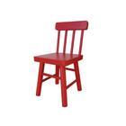 Cadeira Madeira Infantil Vermelha - Alf