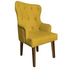 Cadeira Maju Suede Amarelo com Tacha - Dominic Decor