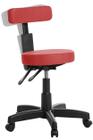 Cadeira Mocho Ergonômica Estética Clinica Rce Cor Vermelho