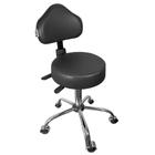 Cadeira Mocho Preto Ergonômico Base Cromada - ULTRA Móveis