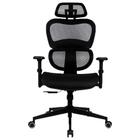 Cadeira office alera dt3 13382-7 ergonomica preta braço 3d ajuste altura e inclinacao gas