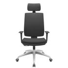 Cadeira Office Brizza Soft Aero Preto RelaxPlax Com Encosto Cabeca Base Aluminio 126cm - 63503