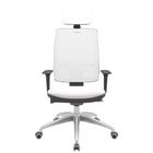 Cadeira Office Brizza Tela Branca Com Encosto Assento Vinil Branco Autocompensador 126cm - 63284