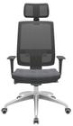 Cadeira Office Brizza Tela Preta Com Encosto Assento Concept Granito Autocompensador 126cm - 62993