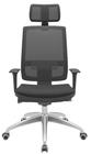 Cadeira Office Brizza Tela Preta Com Encosto Assento Poliéster Preto Autocompensador 126cm - 63007