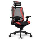 Cadeira Office DT3 Sports Spider, Preto e Vermelho, Reclinável com Sistema Frog  e Apoio Para Cabeça - 12057-5
