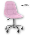 Cadeira Office Eiffel Botonê Ajustável Base Giratória com Ebook