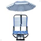 Cadeira para barco confort com suporte de guarda sol