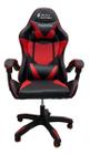 Cadeira Para Escritório Ergonômica Gamer Giratória Com Almofada Vermelha e Preta - Importway