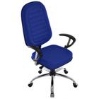 Cadeira para Escritório Presidente Gomada Linha Blenda Azul - Design Office Móveis