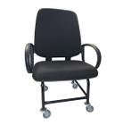 Cadeira Para Obeso Maxx Reforçada Com Espuma Injetada Até 180 Kg Rodinha Com Trava
