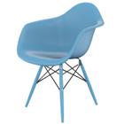 Cadeira para Sala de Jantar Arm Dsw Inj Azul Claro