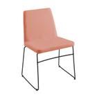 Cadeira Paris Linho Coral 80x46x50 cm Daf Mobiliário