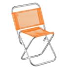 Cadeira pescador dobrável de alumínio laranja