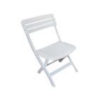 Cadeira Plástica Antares Branca Dobrável Prática Para Jardim Varanda E Bar