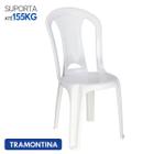 Cadeira Plástica Branca Tramontina Multiuso Suporta 155 KG