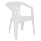 Cadeira plástica com braços branca - Atalaia - Tramontina