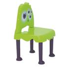 Cadeira plastica infantil montavel monster verde e lilas