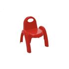 Cadeira plastica monobloco com bracos infantil popi vermelha sem inserto tramontina