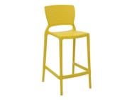 Cadeira plastica monobloco safira amarela bar e residencia tramontina