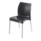 Cadeira Plástica Polipropileno Camila Topplast Pernas em Alumínio Moderna Resistente Versátil Casa Escritório
