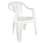 Cadeira plástica poltrona Mor Branca