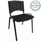 Cadeira Plástica REALPLAST 04 pés-Plástico Preto (Polipropileno) - 31201