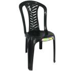 Cadeira Plástica Resistente Alta Qualidade Reforçada Preta